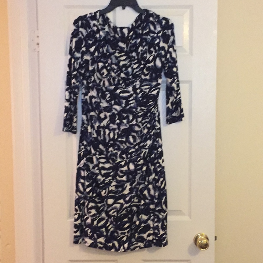 Lauren Ralph Lauren blue patterned dress